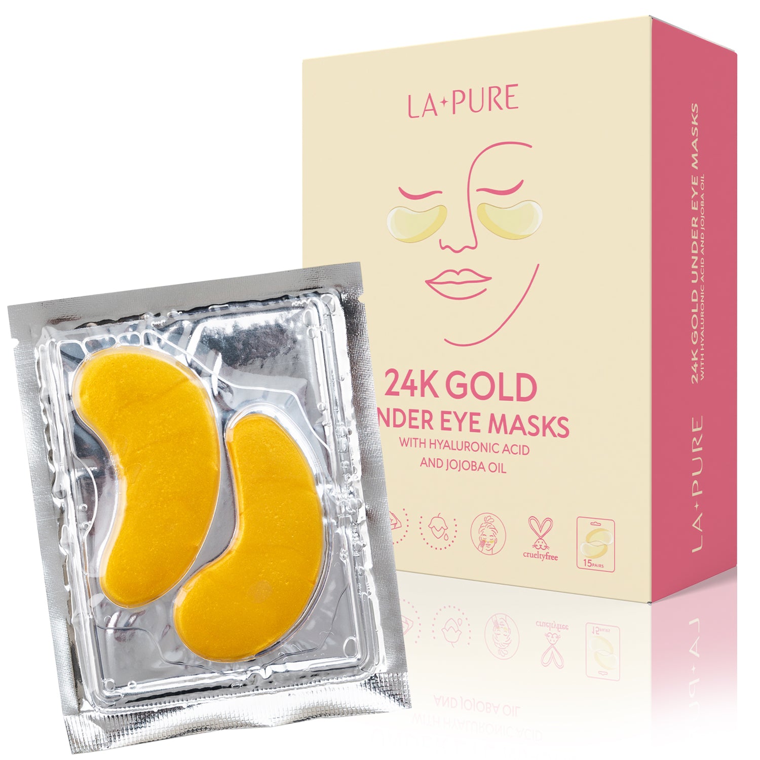 24K Gold Eye Mask