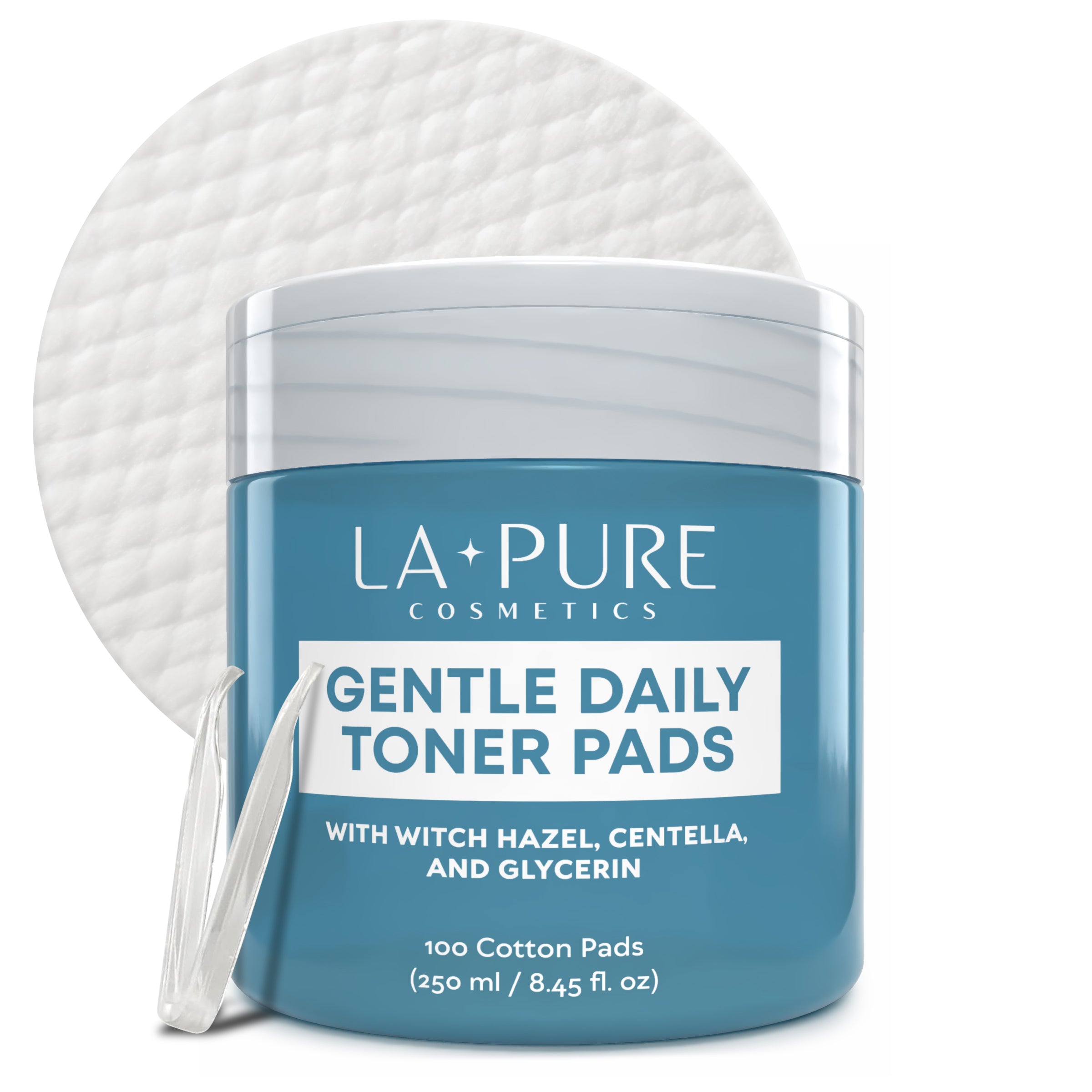 Gentle Daily Toner Pads with tweezers